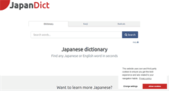 Desktop Screenshot of japandict.com